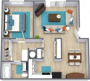 1 bed, 1 bath, 720 sqft, $849