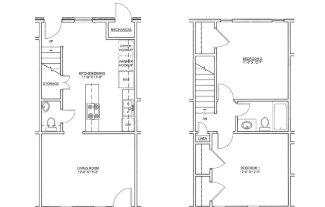 2 beds, 1.5 baths, 1,018 sqft, $850, Unit 17