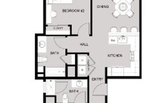 2 beds, 2 baths, 1,011 sqft, $1,770, Unit 211