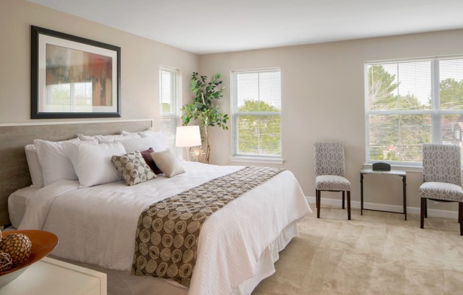 Live in cozy bedrooms at Townes at Pine Orchard, Ellicott City, MD 