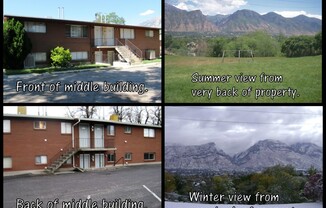 2 bed 1 bath with balcony and backyard views of the valley