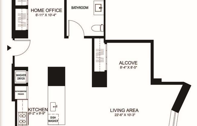 Studio, 1 bath, 781 sqft, $3,980