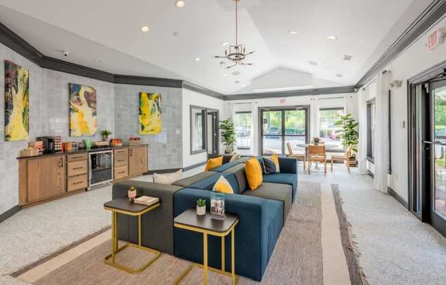 Southpoint Crossing Apartments in Durham, North Carolina Clubhouse Lounge