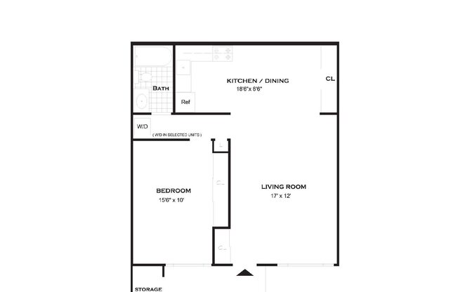 1 bed, 1 bath, 728 sqft, $2,530