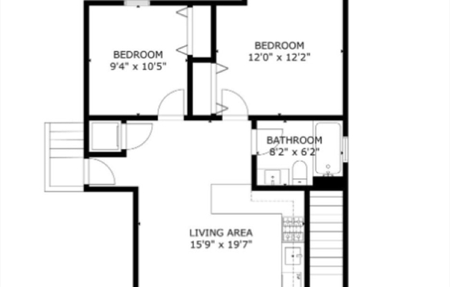 2 beds, 1 bath, 1,000 sqft, $2,400, Unit 1