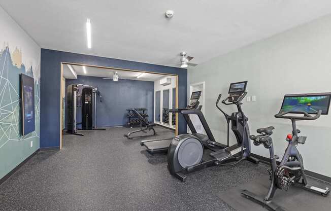 Updated Fitness Center at 2000 Lake Washington Apartments in Renton, Washington 