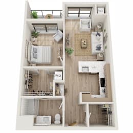 1 bed, 1 bath, 684 sqft, $1,483
