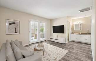 Living Room Area at SunVilla Apartments in Mesa Arizona