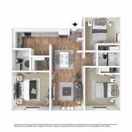 3 beds, 2 baths, 1,050 sqft, $1,851