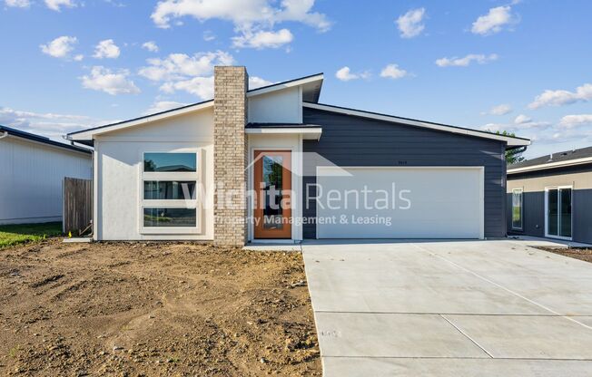 Brand new build - 3 bedroom 2 bath home in SE Wichita **$500 off 1st month's rent**