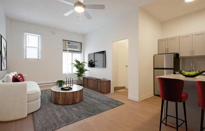 Kitchen islands in select units - The Buckingham / The Commodore / The Parkway Apartments