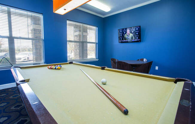 Billiards Table In Clubhouse at Hurstbourne Estates, Louisville, KY