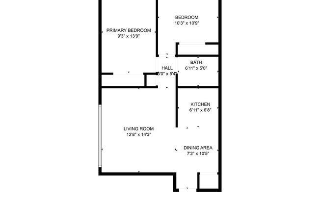 2 beds, 1 bath, 642 sqft, $850, Unit 24