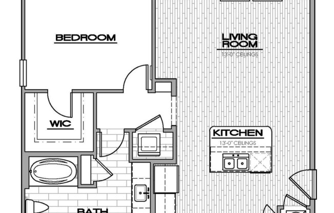 1 bed, 1 bath, 816 sqft, $1,835