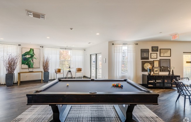 rec room with pool table