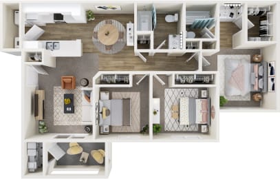 3 beds, 2 baths, 1,140 sqft, $1,299