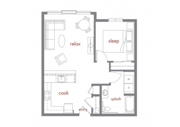 1 bed, 1 bath, 689 sqft, $1,574