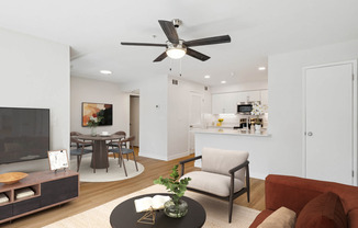 Living Room with Hard Surface Flooring