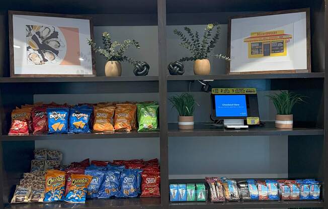 Mini Mart Stocked with Snacks
