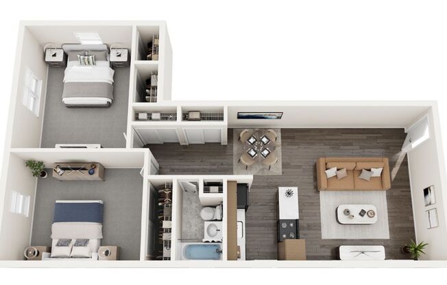 2 beds, 1 bath, 919 sqft, $1,500, Unit 135-2