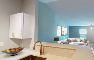 Brixin Franklin Apartments & Townhomes Renovated Kitchen