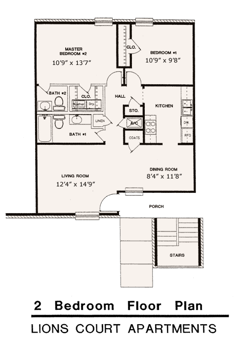 2 beds, 1.5 baths, 925 sqft, $725, Unit 2024