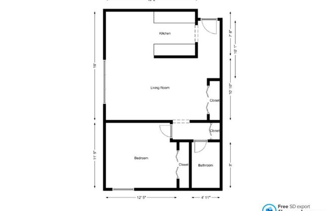 1 bed, 1 bath, 650 sqft, $1,050, Unit 23-203