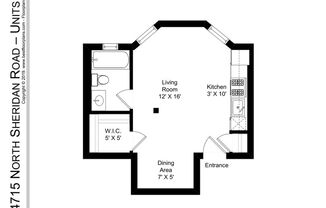 Studio, 1 bath, 387 sqft, $1,295, Unit 11S