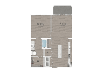 1 bed, 1 bath, 720 sqft, $1,790