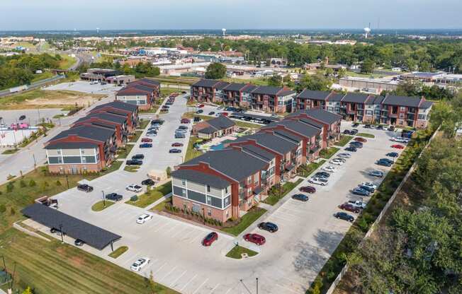 Aerial View Of Grand Central at the Junction Apartment Community