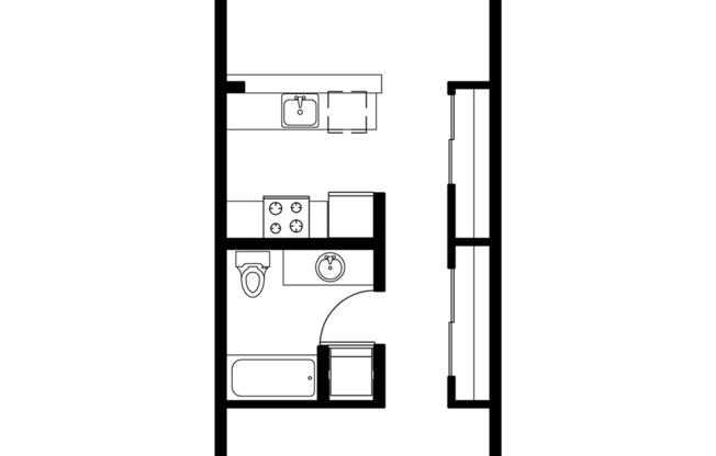 Studio, 1 bath, 545 sqft, $1,900, Unit 510