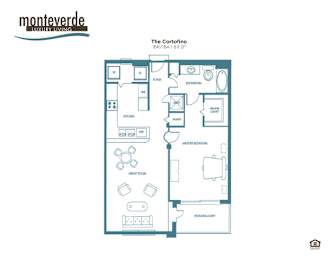 1 bed, 1 bath, 811 sqft, $1,812