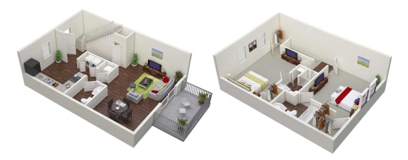 2 beds, 2.5 baths, 1,160 sqft, $1,450