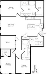 3 beds, 2 baths, 1,448 sqft, $3,407