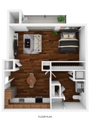 Studio, 1 bath, 451 sqft, $1,305