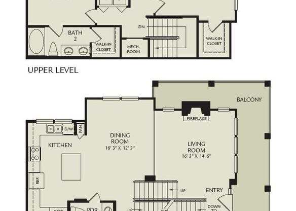 2 beds, 1,433 sqft, $3,247