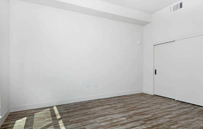 Studio Living Room with Hard Surface Flooring