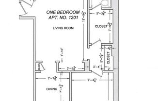 1 bed, 1 bath, $2,000, Unit 1201