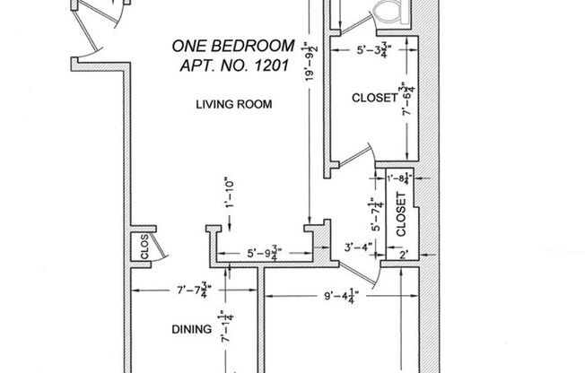 1 bed, 1 bath, $2,000, Unit 1201