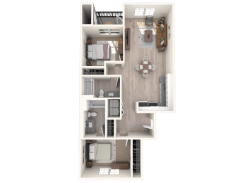 2 beds, 2 baths, 1,036 sqft, $2,034