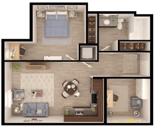 1 bed, 1 bath, 788 sqft, $2,011