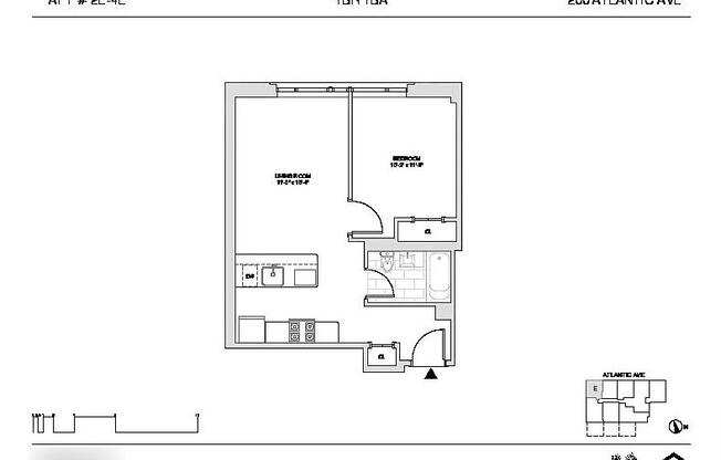 1 bed, 1 bath, $4,195, Unit 2E