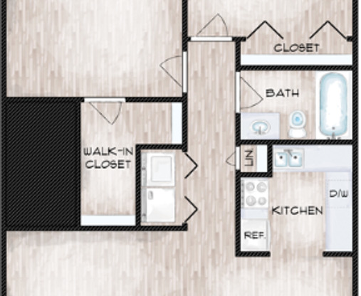 2 beds, 1 bath, 1,150 sqft, $1,459, Unit B3