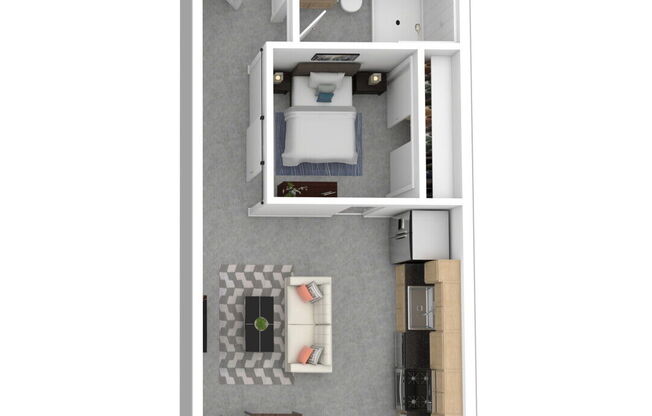 1 bed, 1 bath, 491 sqft, $4,157