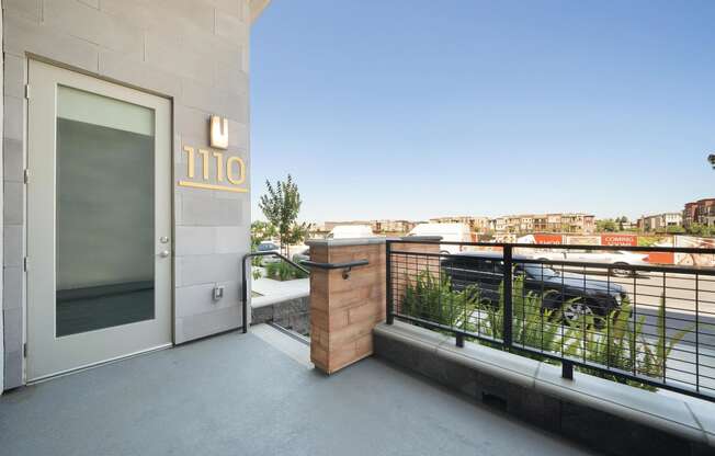 Patio at The Platform Urban Apartments