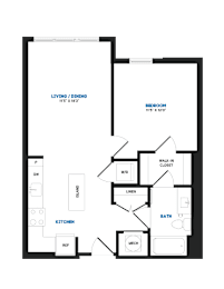 1 bed, 1 bath, 681 sqft, $1,897