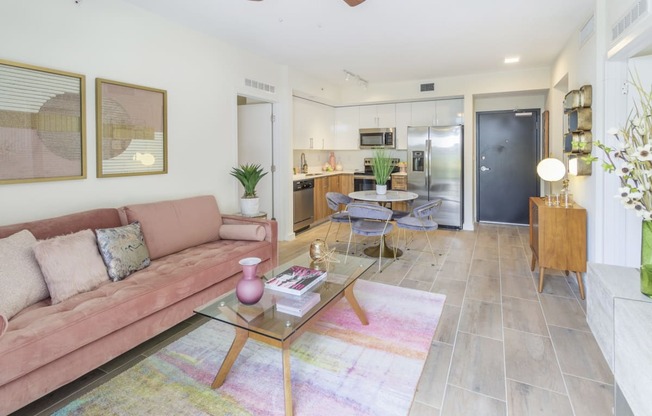 Modern Living Room at Alameda West, Miami, 33144