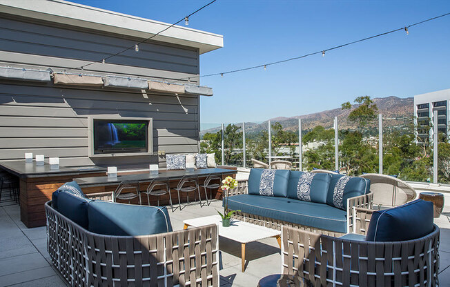 With a view of San Gabriel Mountains you'll want to stay awhile