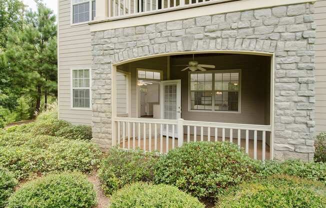 exterior view of private deck