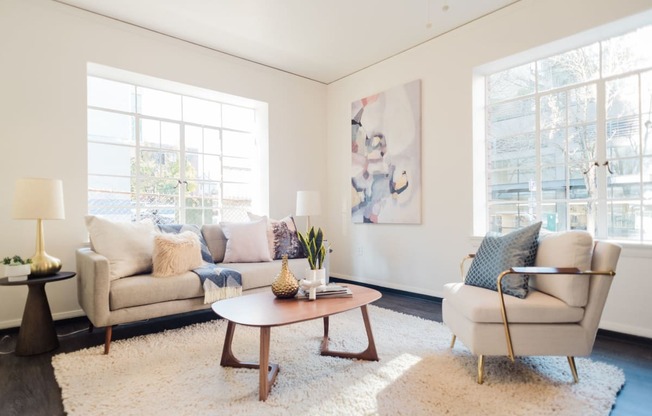 living room with ample natural light in ground floor apartment